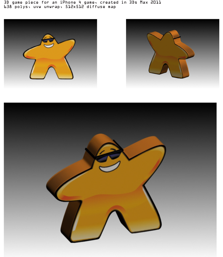 video game 3D meeple