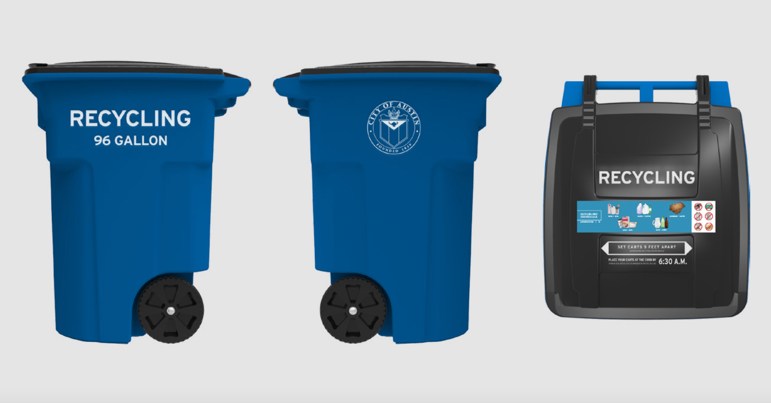 City of Austin — recycling cart label system